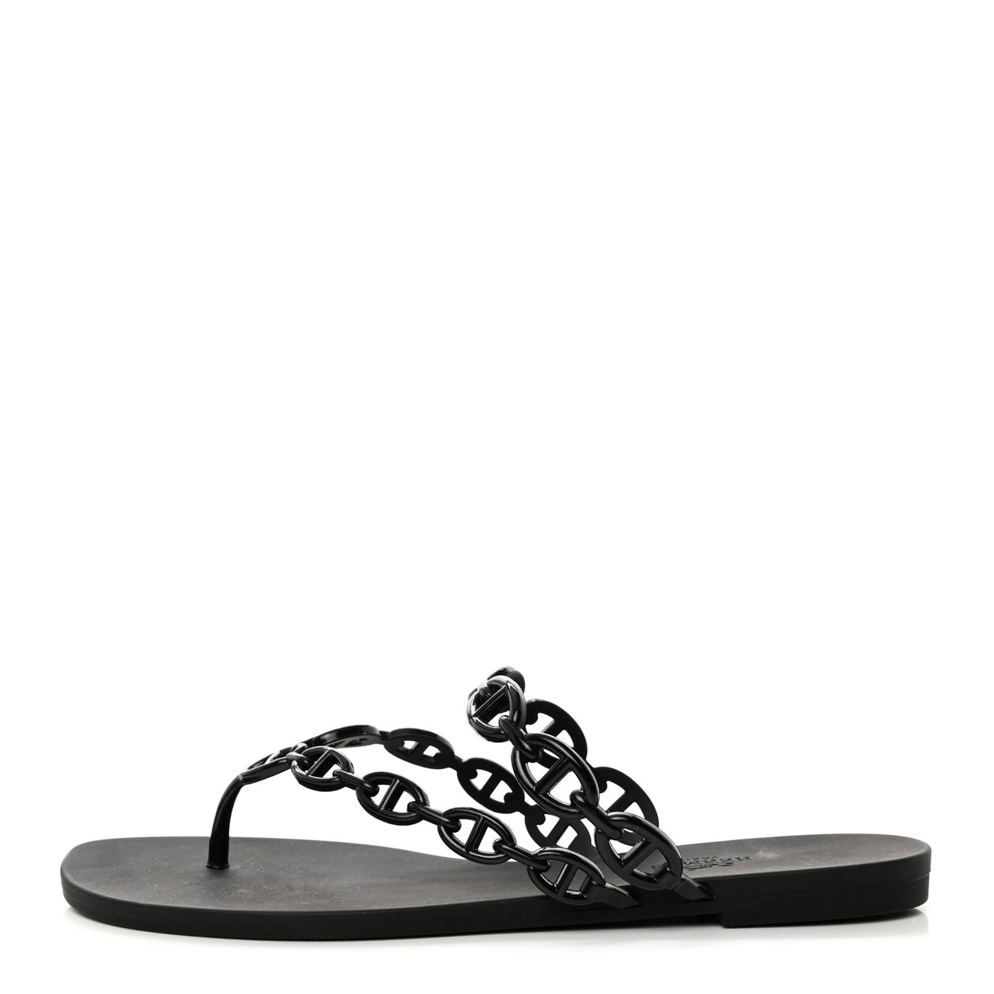 Rubber Chaine d'Ancre Island Sandals 40 Black