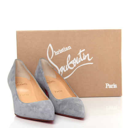 Christian Louboutin Veau Velours So Kate 55 Pumps 35 Light Blue 10 of 10