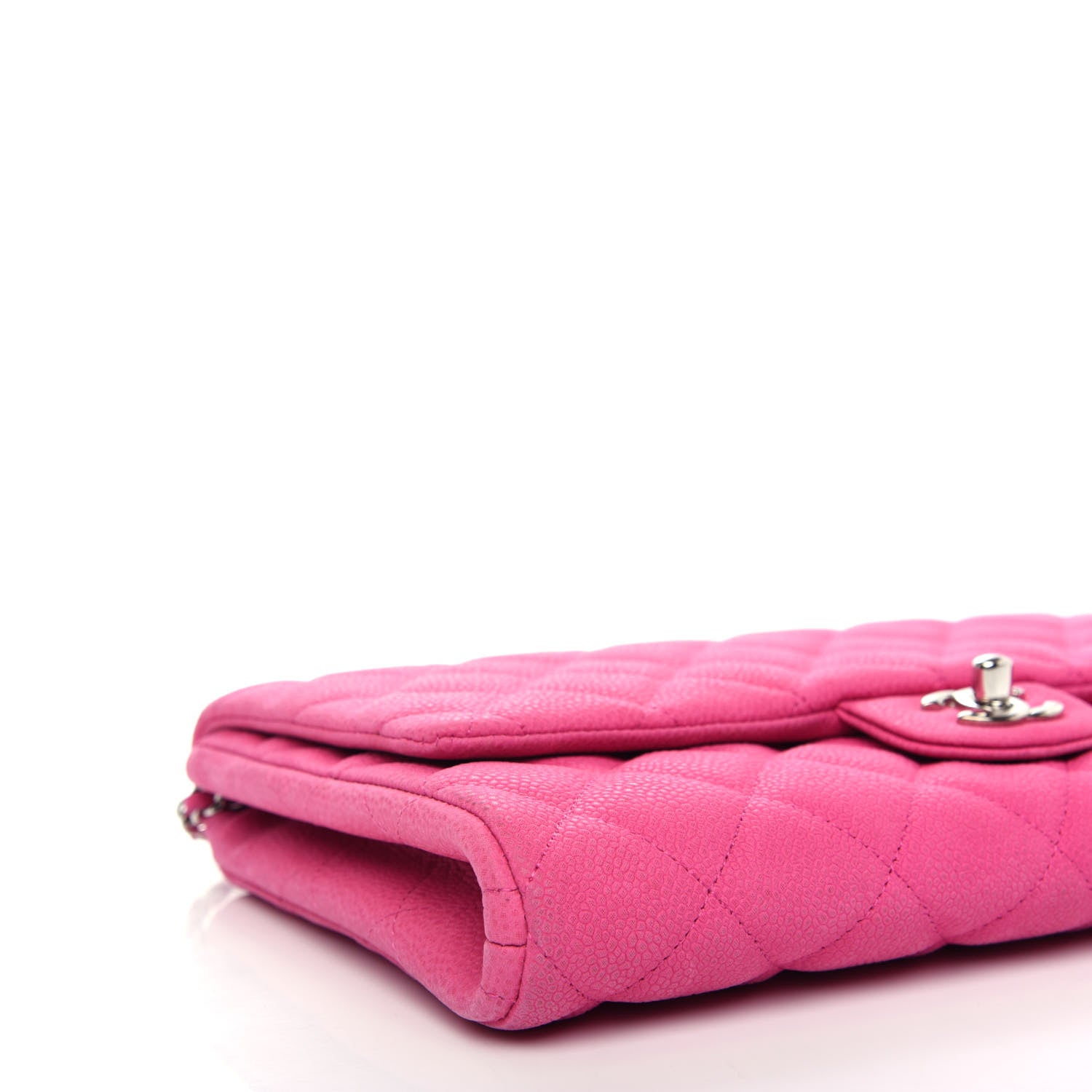 Chanel Iridescent Caviar Quilted Clutch with Chain Flap Pink 8 of 10