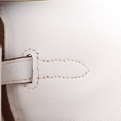 Hermes Togo Casaque Birkin 40 Sanguine White 8 of 31
