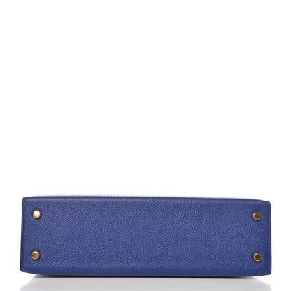 Hermes Epsom Mini Kelly Sellier 20 Bleu Electrique 6 of 25