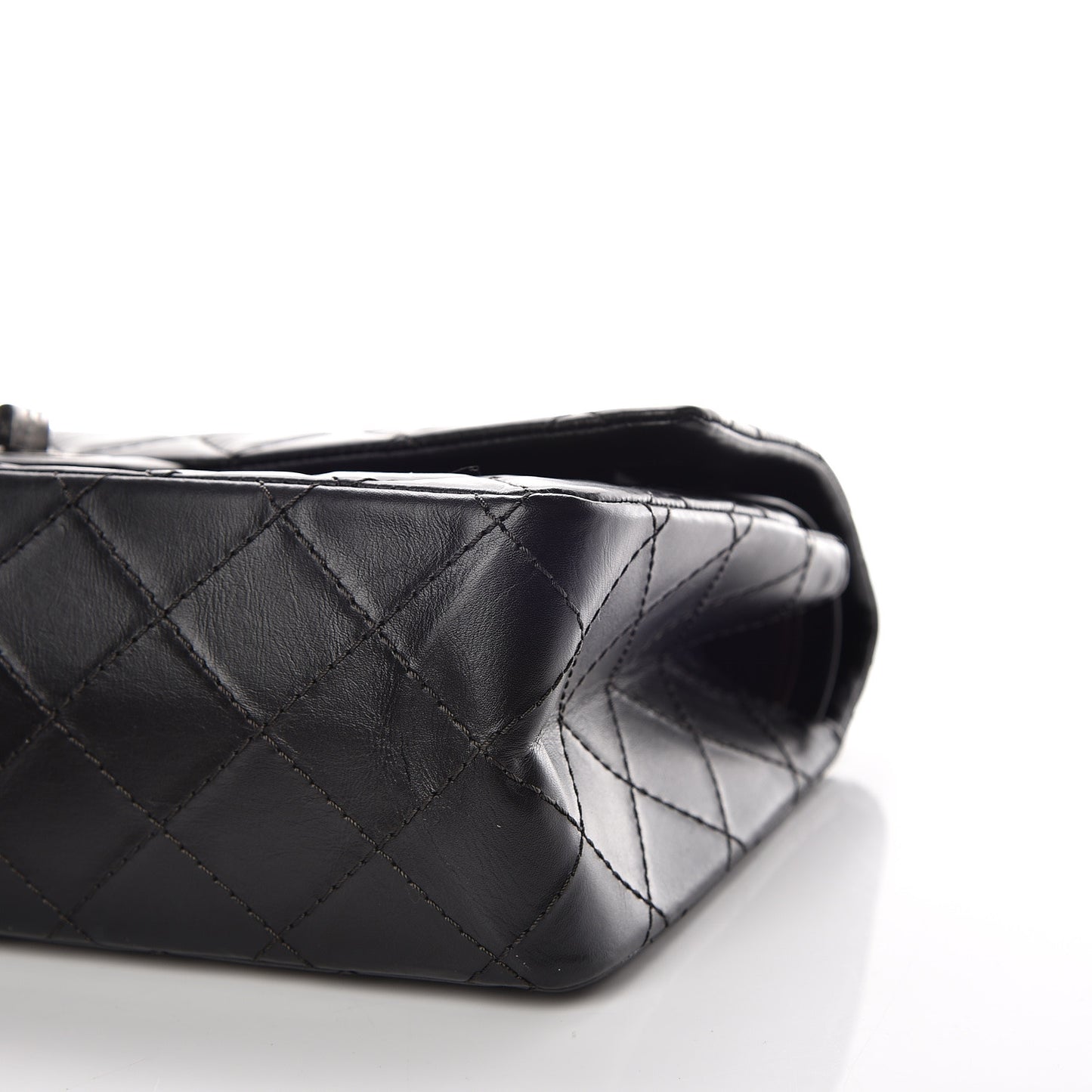 Aged Calfskin Quilted 2.55 Reissue 226 Flap Black