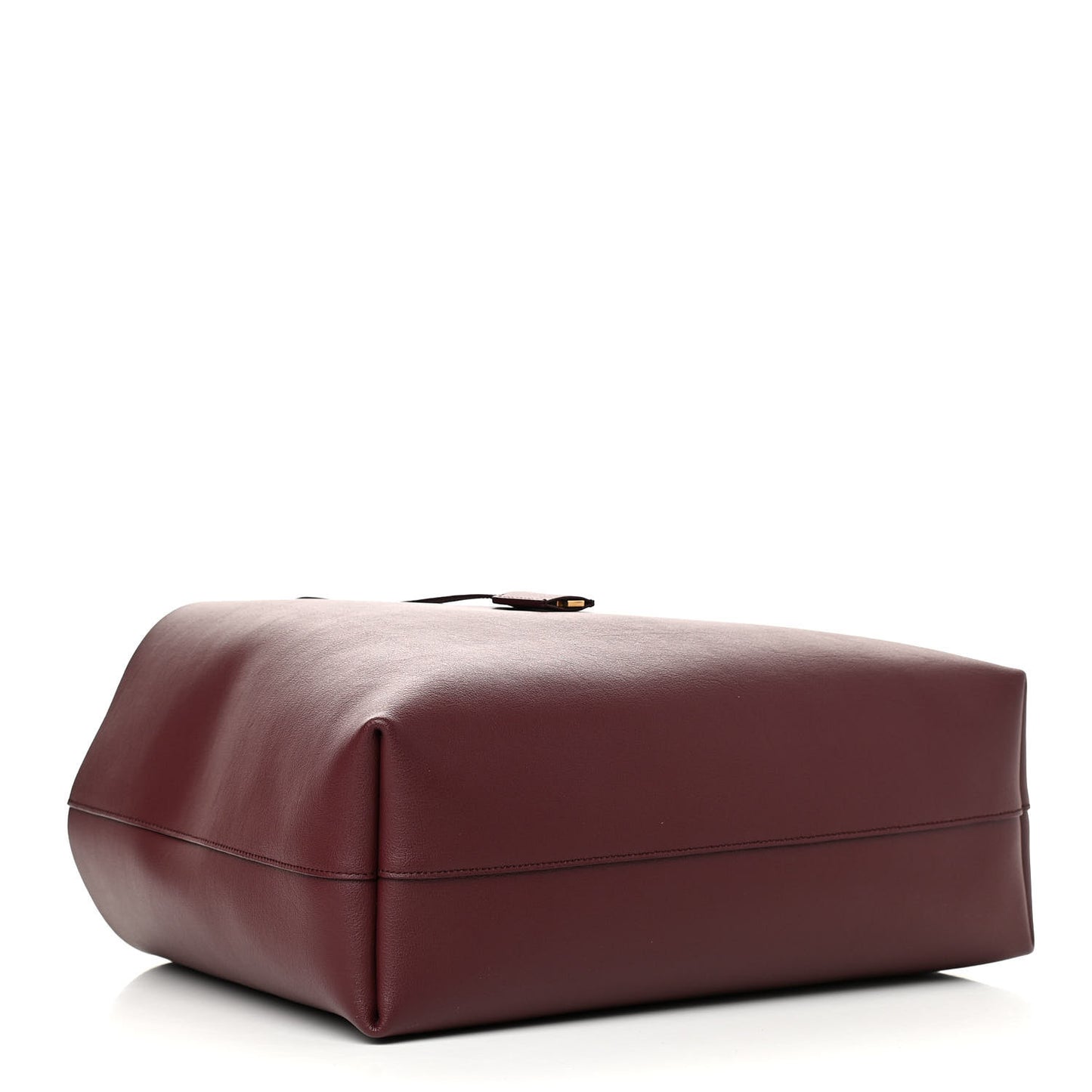 Calfskin Large Shopping Tote Bordeaux