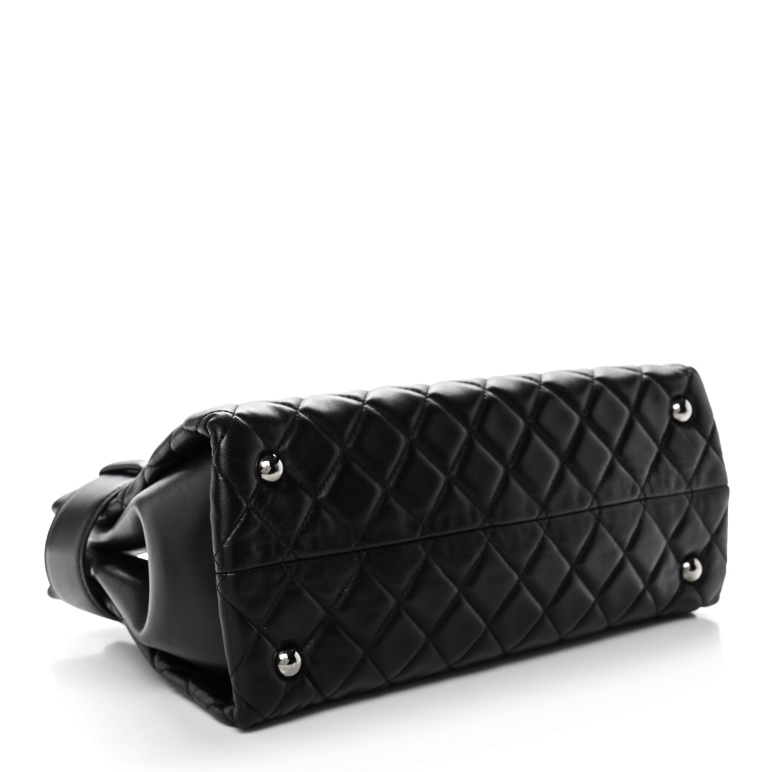 Chanel Lambskin Quilted Small Coco Loop Tote Black 4 of 11