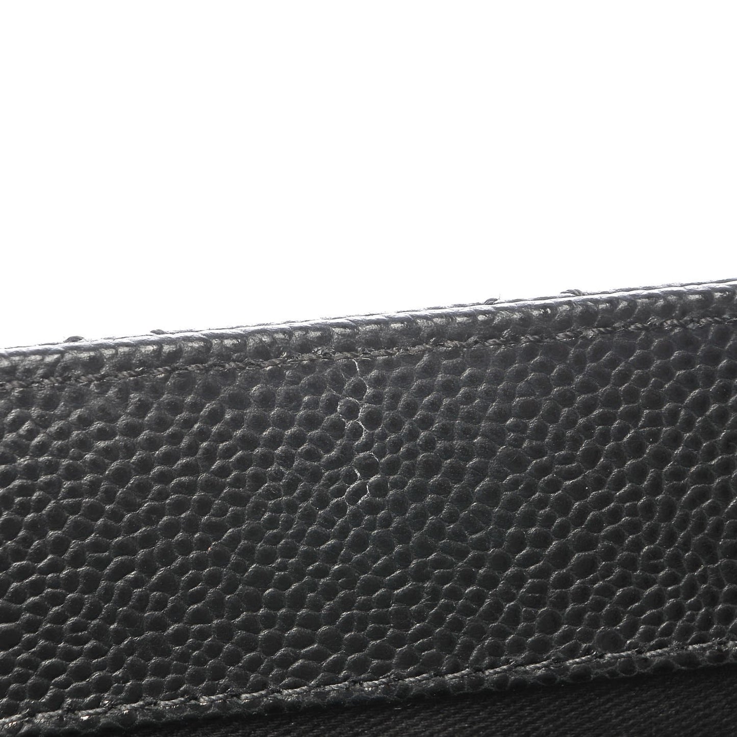 Caviar Quilted CC Large Clutch Black