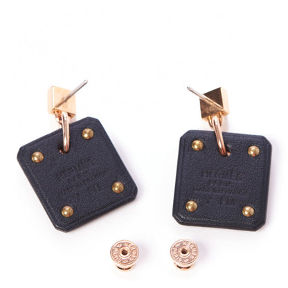 Hermes Swift As De Coeur Earrings Black 3 of 6