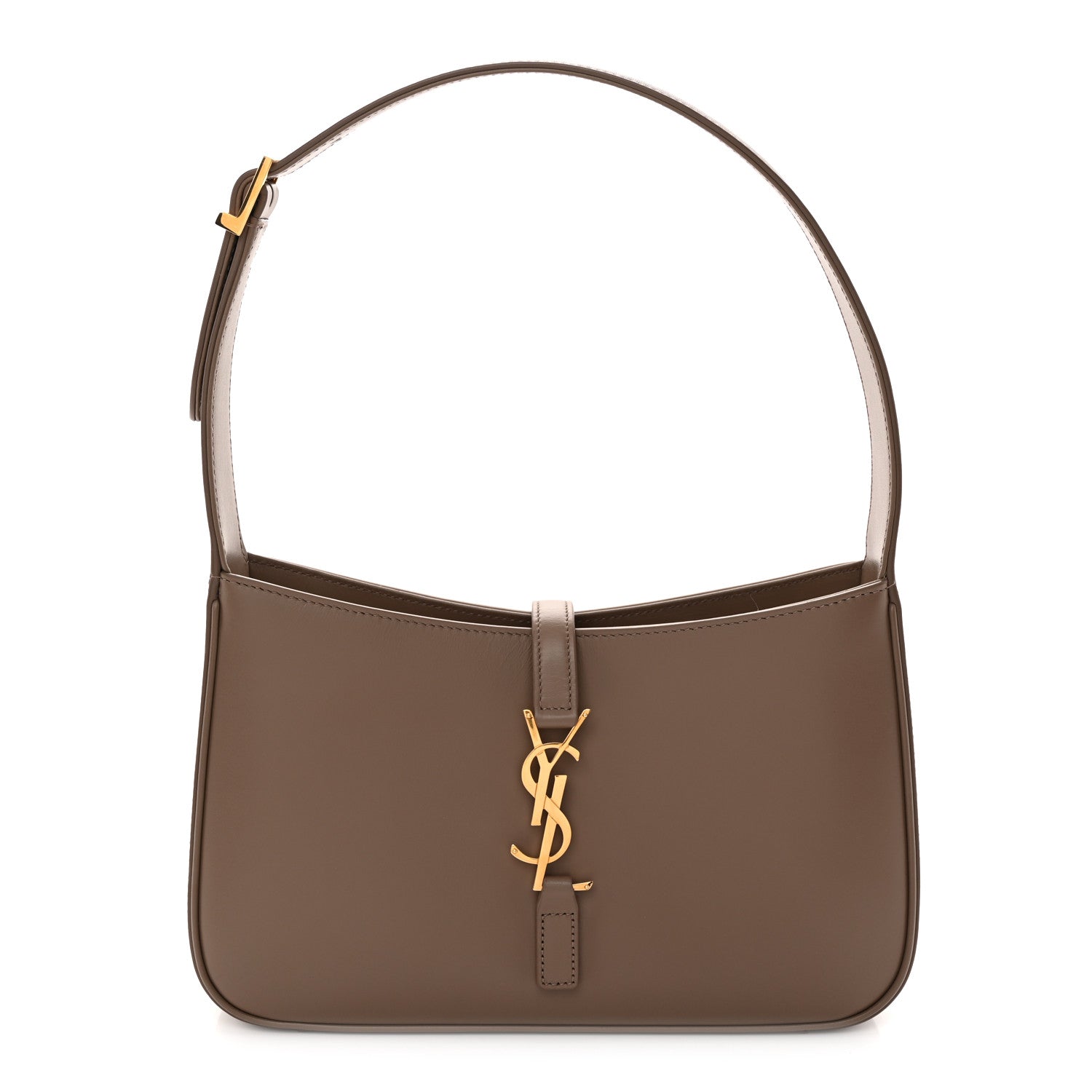 Saint Laurent Smooth Calfskin Le 5 A 7 Hobo Taupe 1 of 12