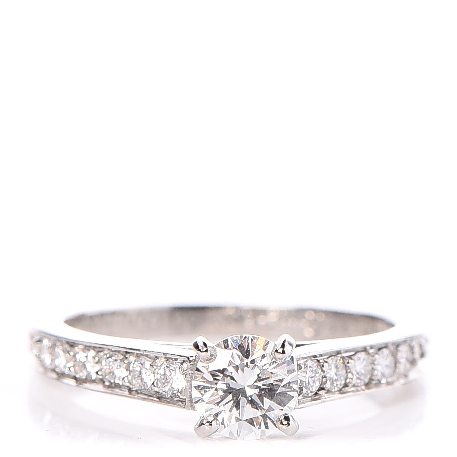 Cartier Platinum .50ct Diamond 1895 Solitaire Engagement Ring 51 5.75 1 of 7