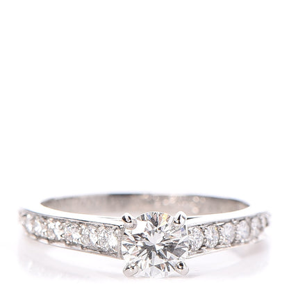 Cartier Platinum .50ct Diamond 1895 Solitaire Engagement Ring 51 5.75 1 of 7