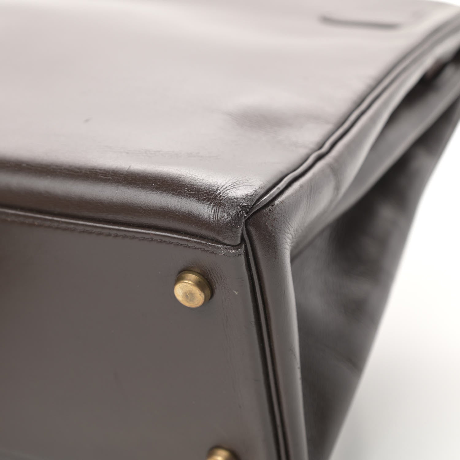 Hermes Box Kelly Retourne 32 Chocolate 11 of 21