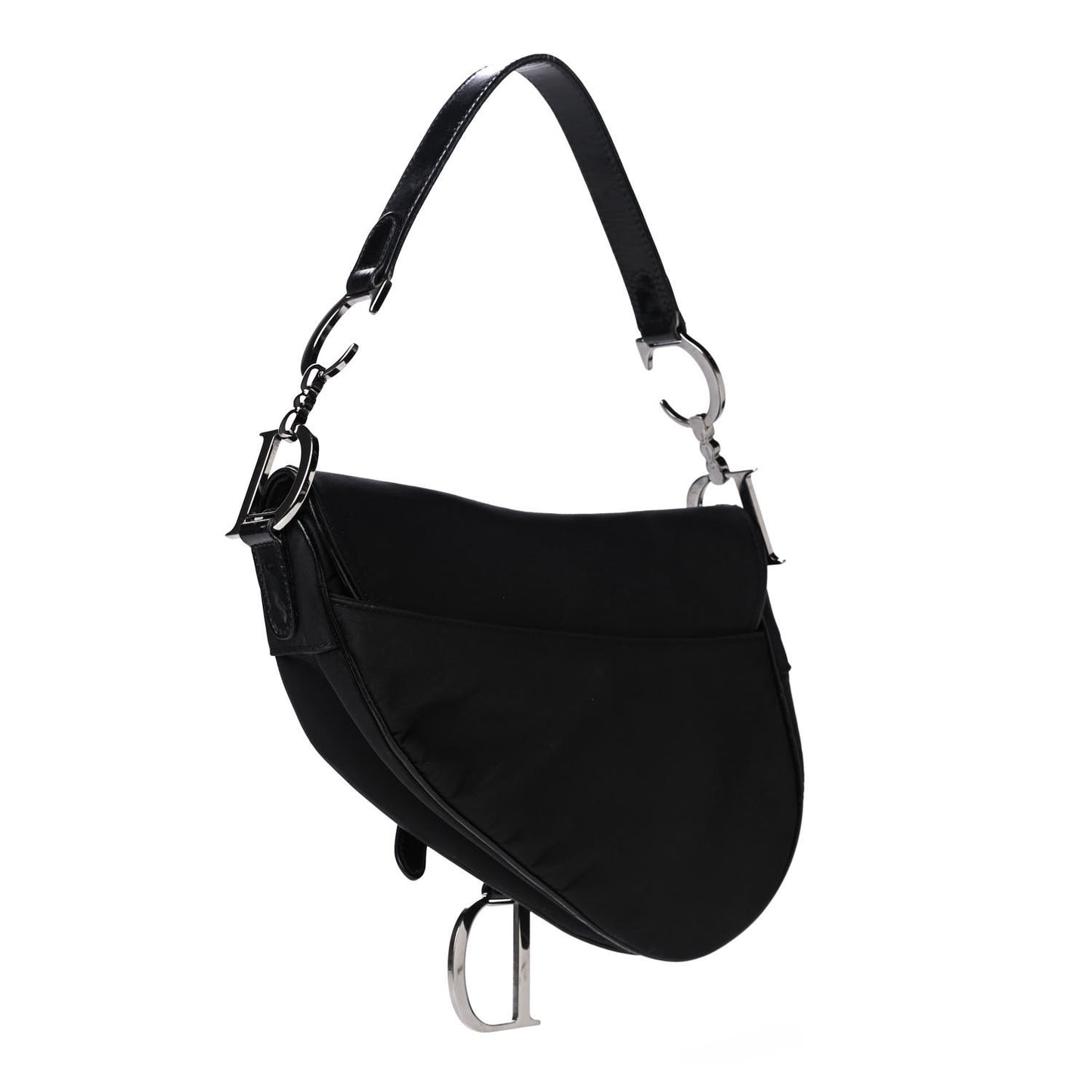 Nylon Saddle Bag Black