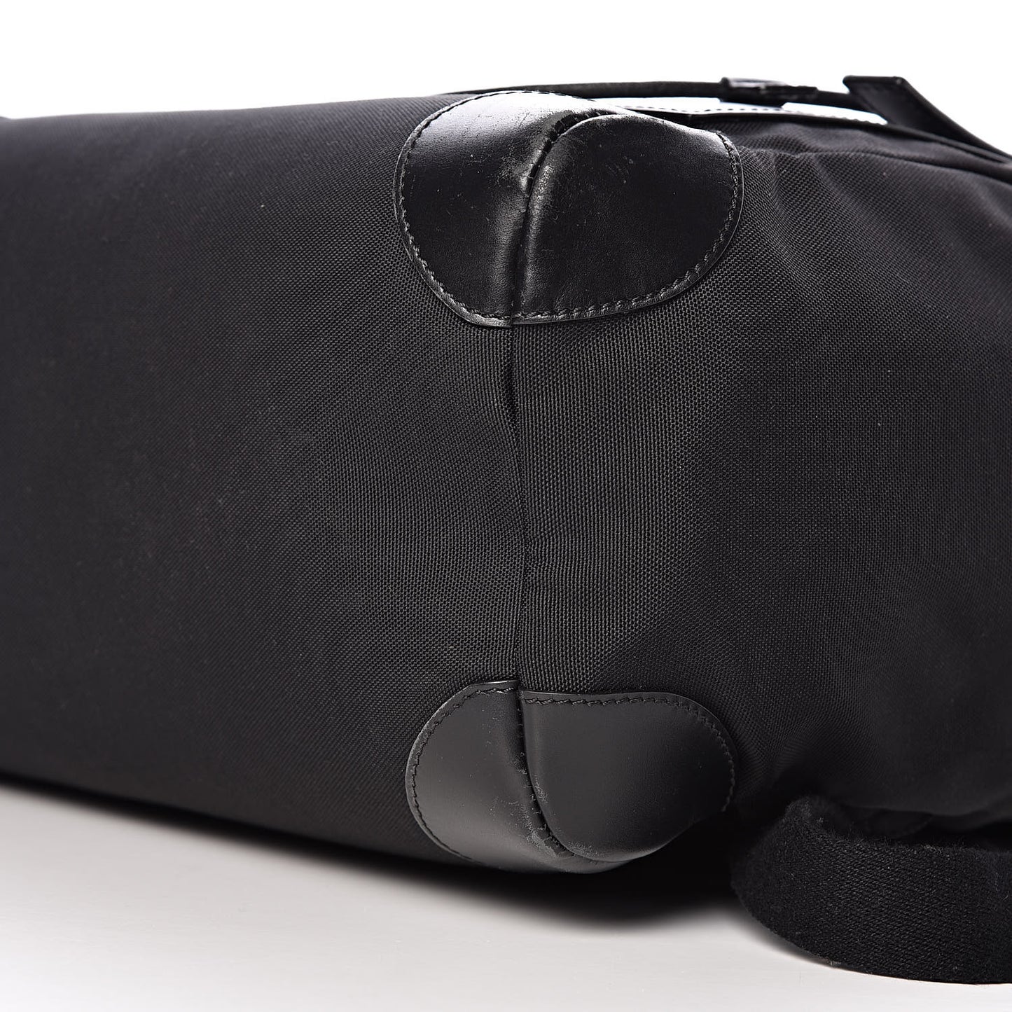 Nylon Calfskin Rider Backpack Black