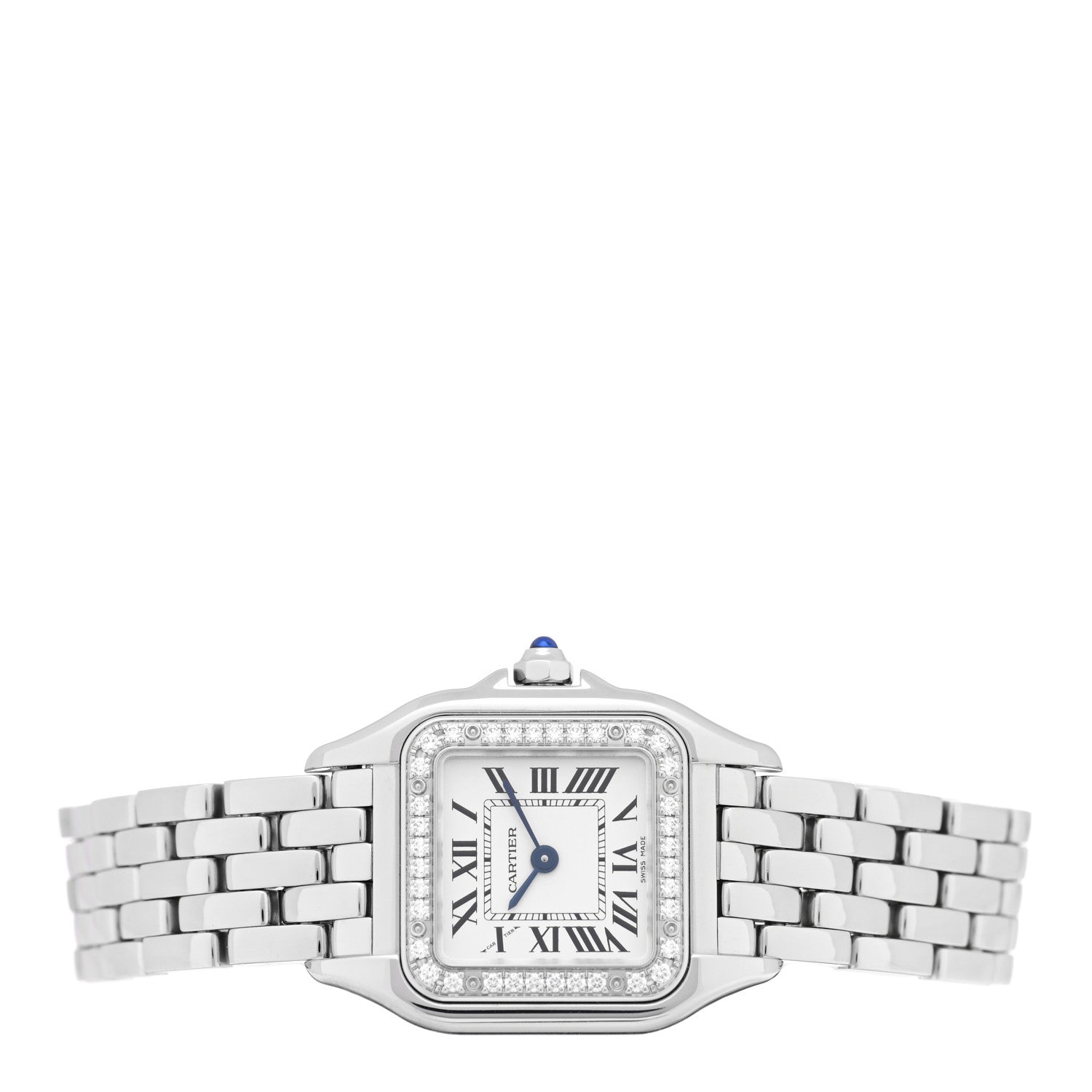 Cartier Stainless Steel Diamond 22mm Panthere Quartz Watch 2 of 5
