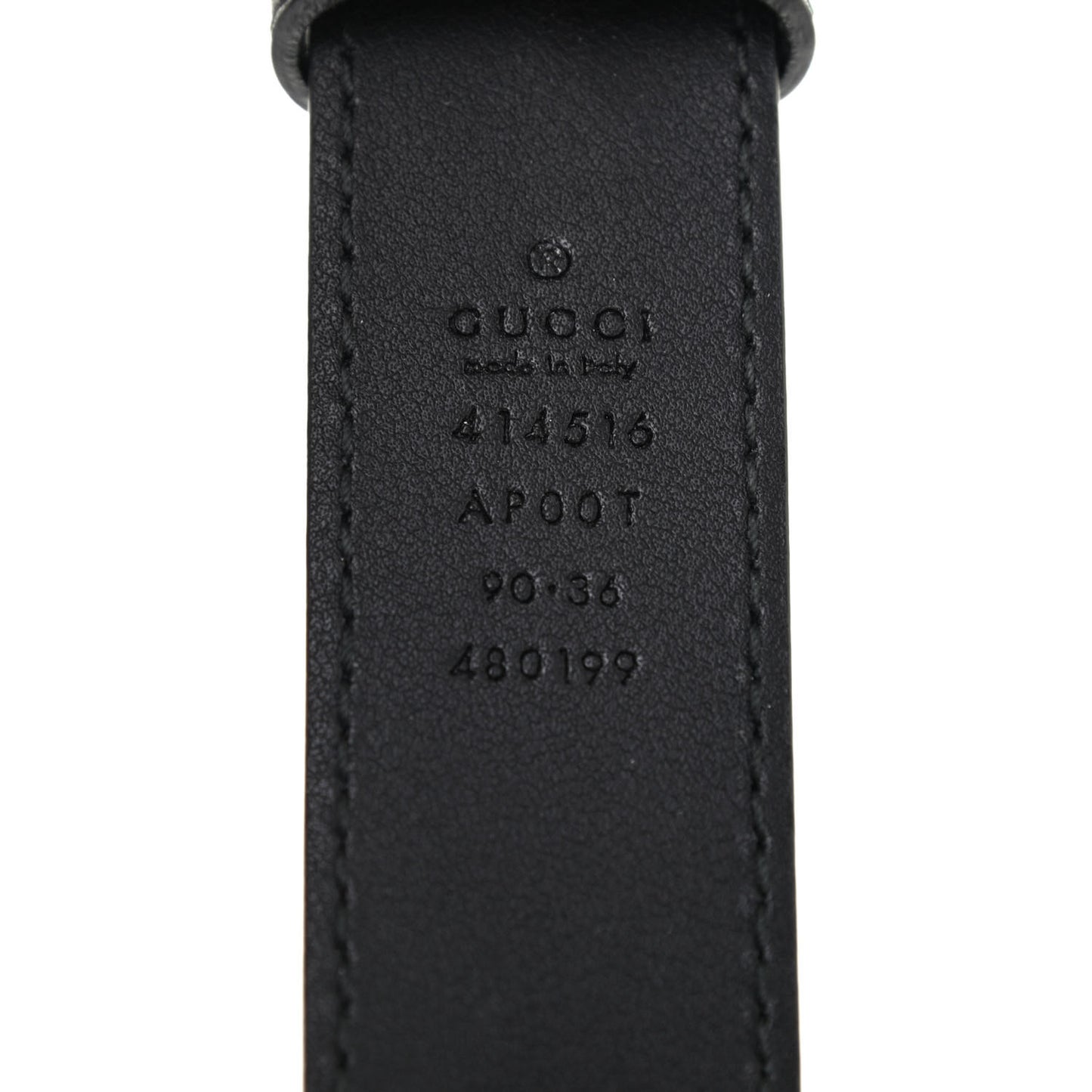 Calfskin Double G 30mm Belt 90 36 Black