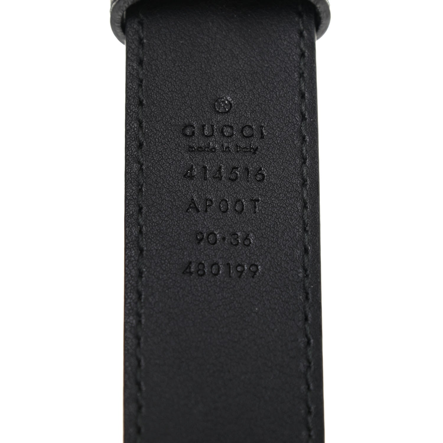 Gucci Calfskin Double G 30mm Belt 90 36 Black 3 of 6