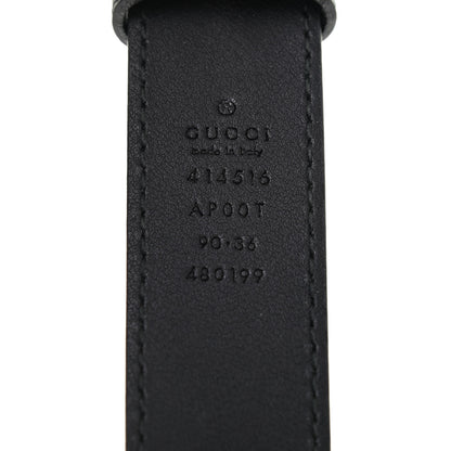 Gucci Calfskin Double G 30mm Belt 90 36 Black 3 of 6