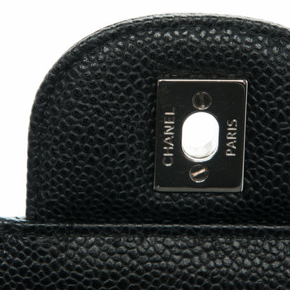 Chanel Caviar Quilted Jumbo Double Flap Black 8 of 9