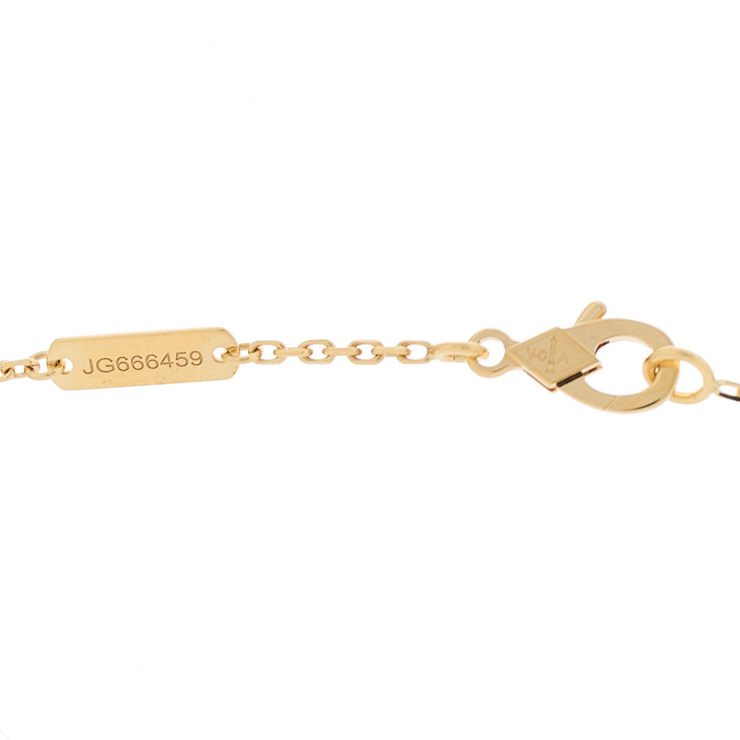 Van Cleef & Arpels VAN CLEEF &amp; ARPELS 18K Yellow Gold Black Onyx Vintage Alhambra Pendant Necklace 6 of 6