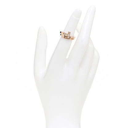 Tiffany 18K Rose Gold Diamond T Square Wrap Ring 47 4 2 of 4