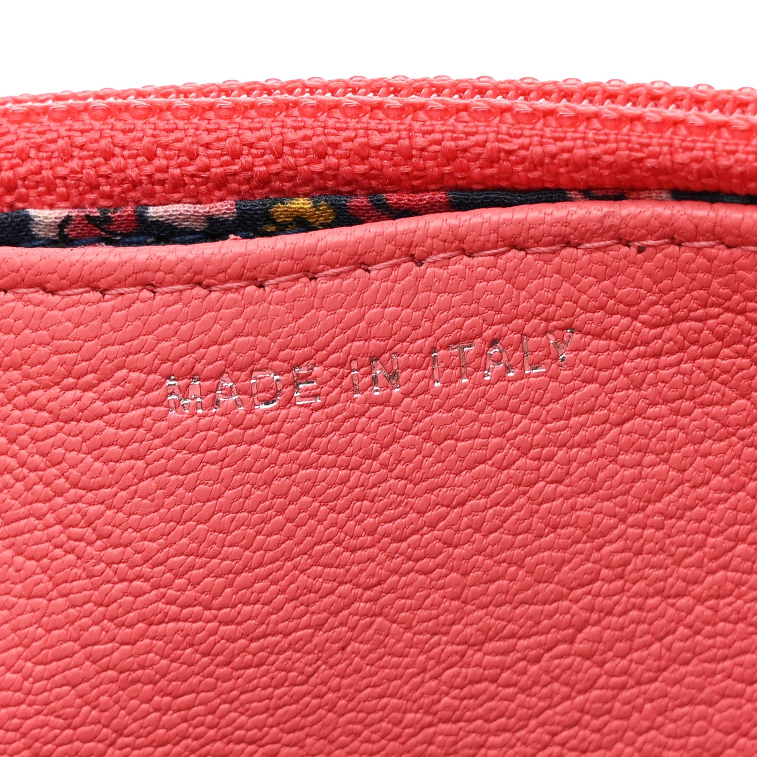 Chanel Grained Calfskin Clover CC Wallet On Chain WOC Pink 7 of 12