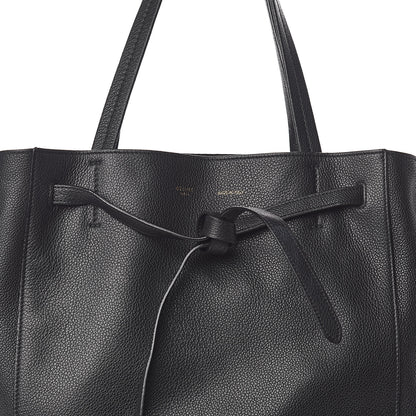 Celine Soft Grained Calfskin Medium Belt Cabas Phantom Black 11 of 13