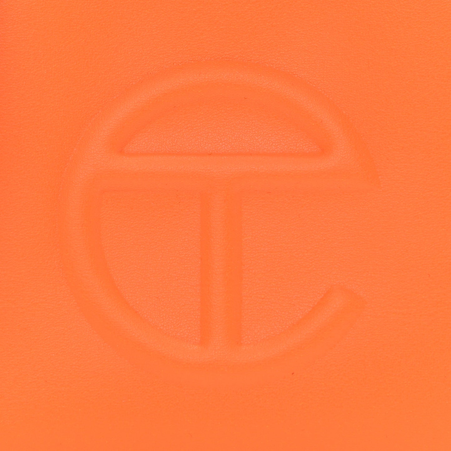 Vegan Leather Small Shopping Bag Orange