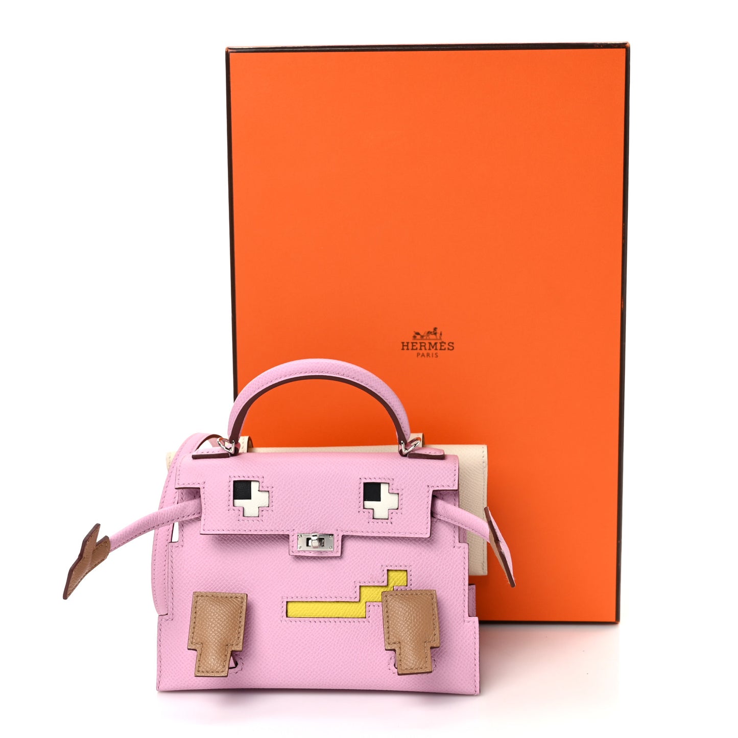 Epsom Quelle Idole Picto Kelly Doll Handbag Mauve Sylvestre