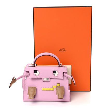 Hermes Epsom Quelle Idole Picto Kelly Doll Handbag Mauve Sylvestre 10 of 10