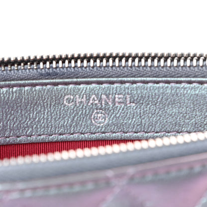 Chanel Iridescent Lambskin Calfskin Quilted Small Gabrielle Clutch With Chain Light Purple 8 of 16