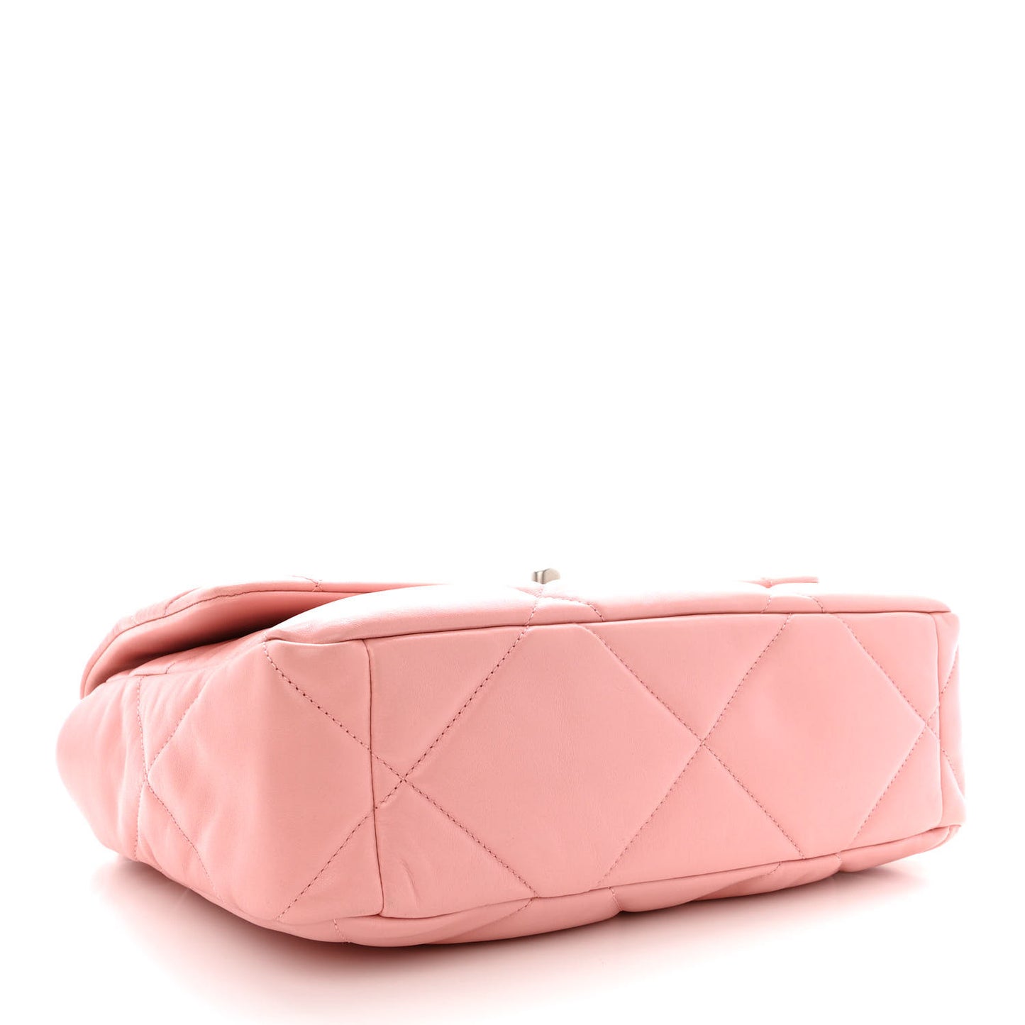 Lambskin Quilted Large Chanel 19 Flap Light Pink