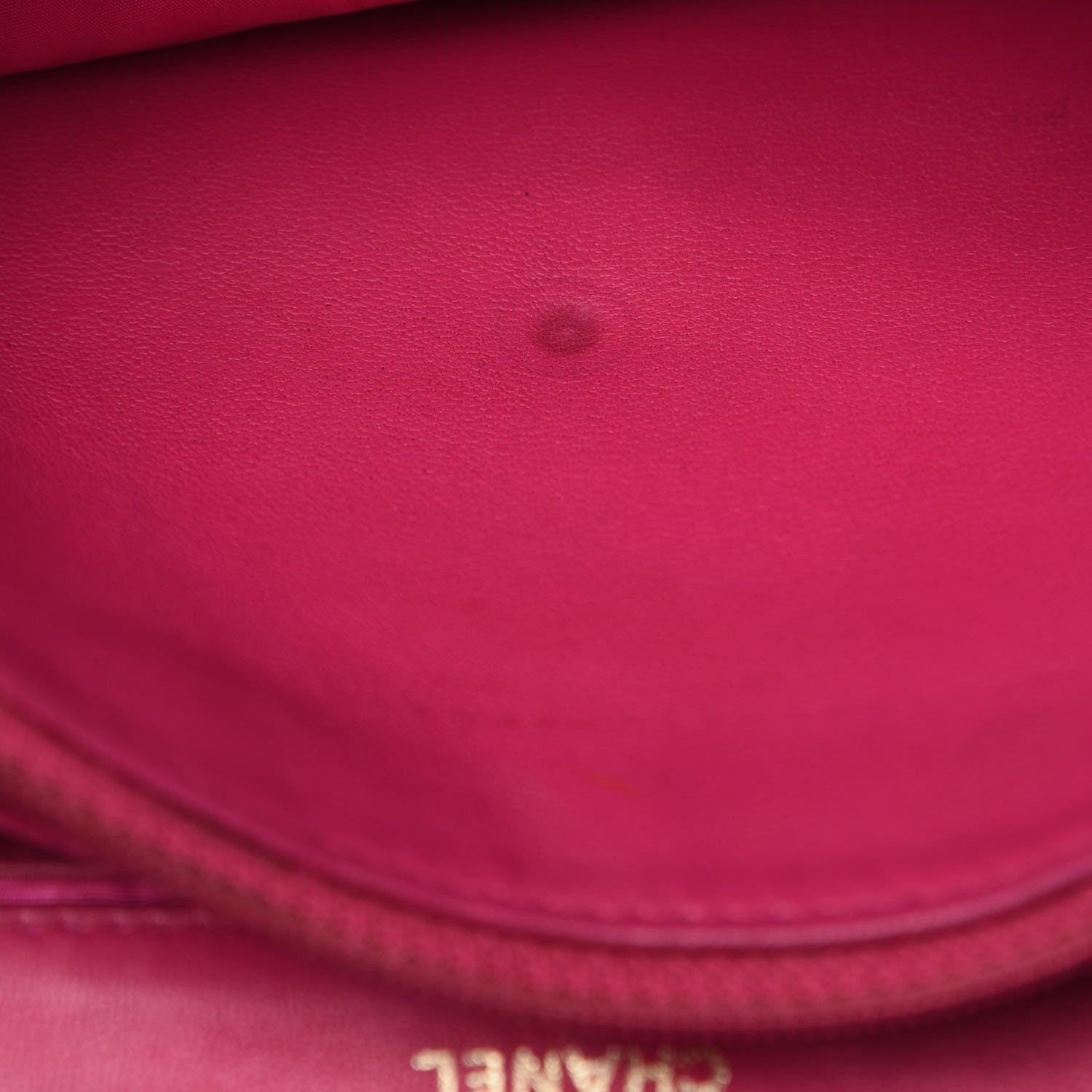 Chanel Caviar Timeless CC Wallet On Chain WOC Dark Pink 10 of 16