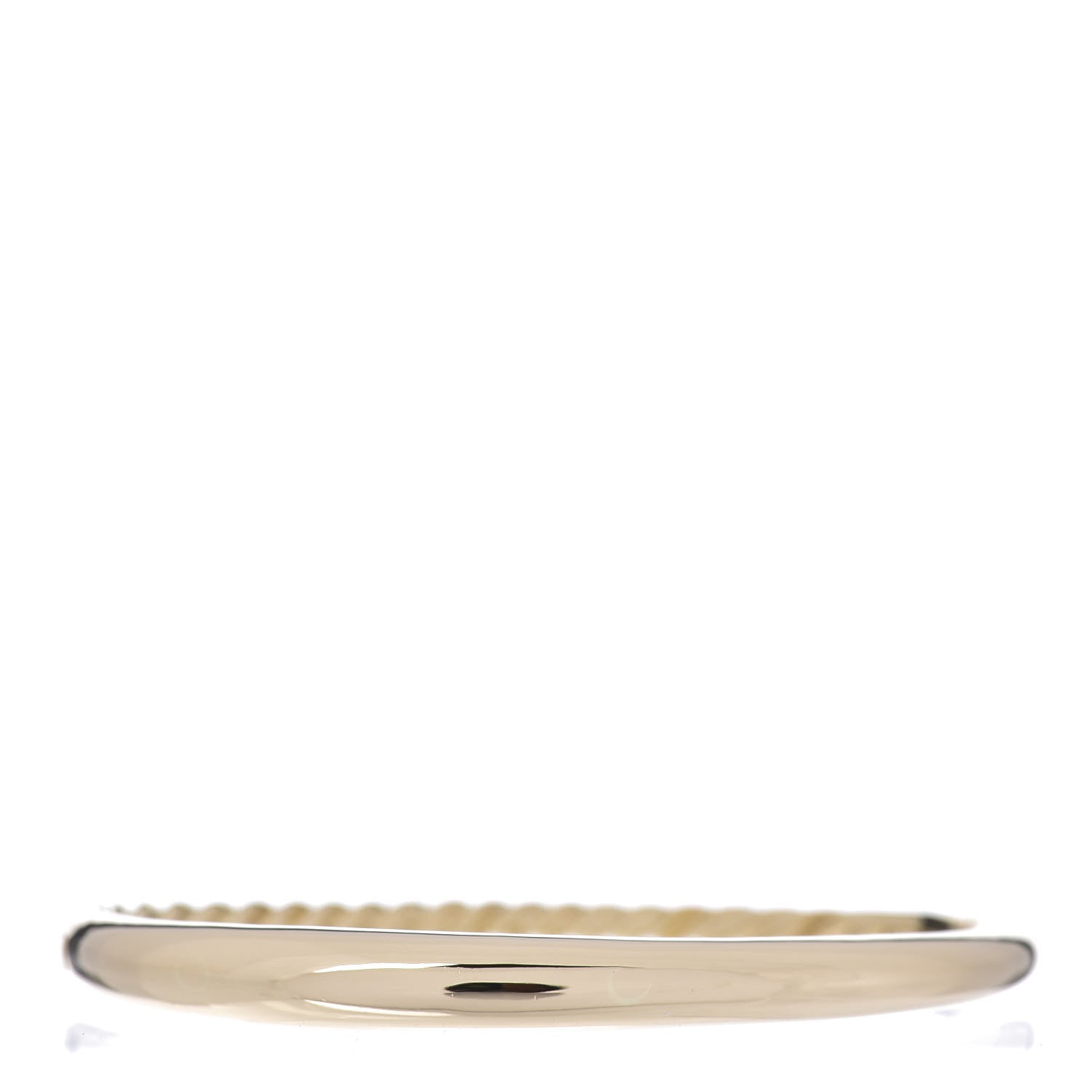 David Yurman 18K Yellow Gold 6.5mm Pure Form Smooth Bracelet 1 of 4