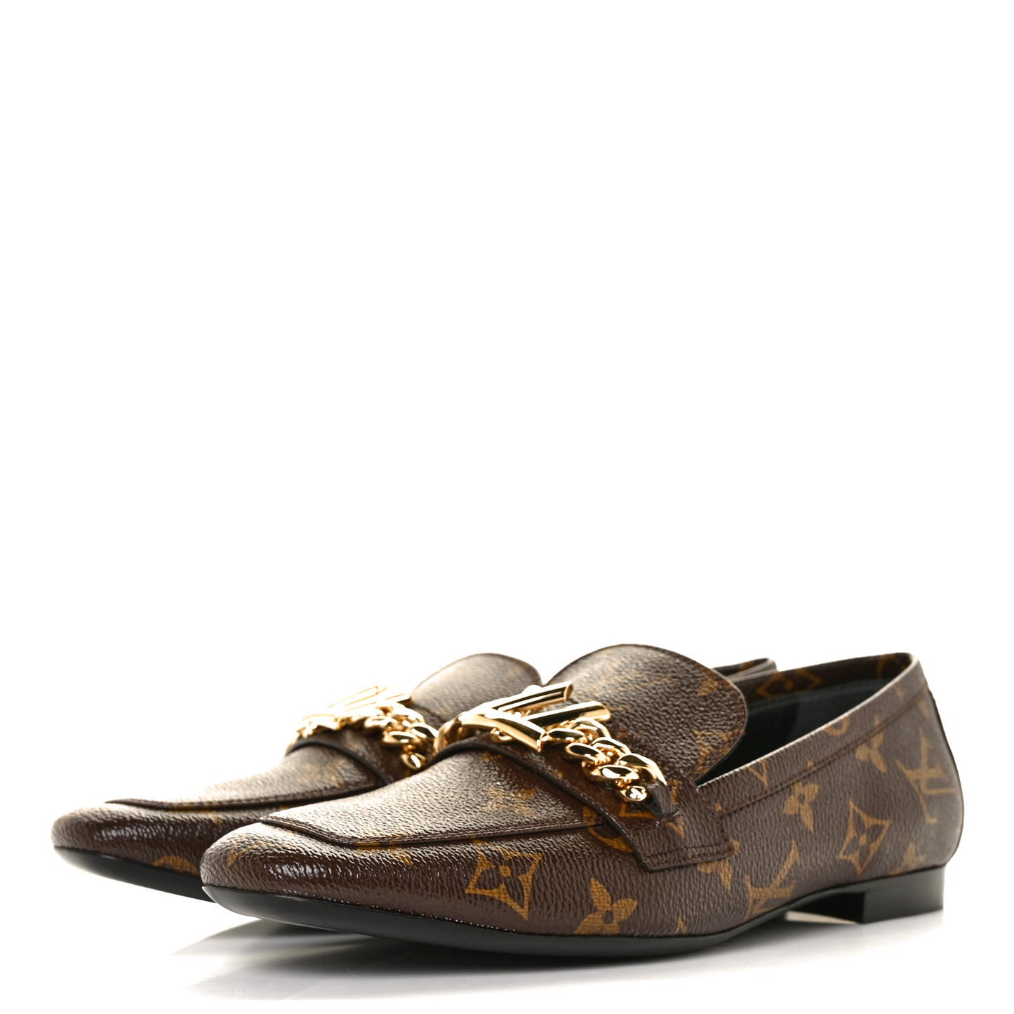 Monogram Upper Case Flat Loafer 37