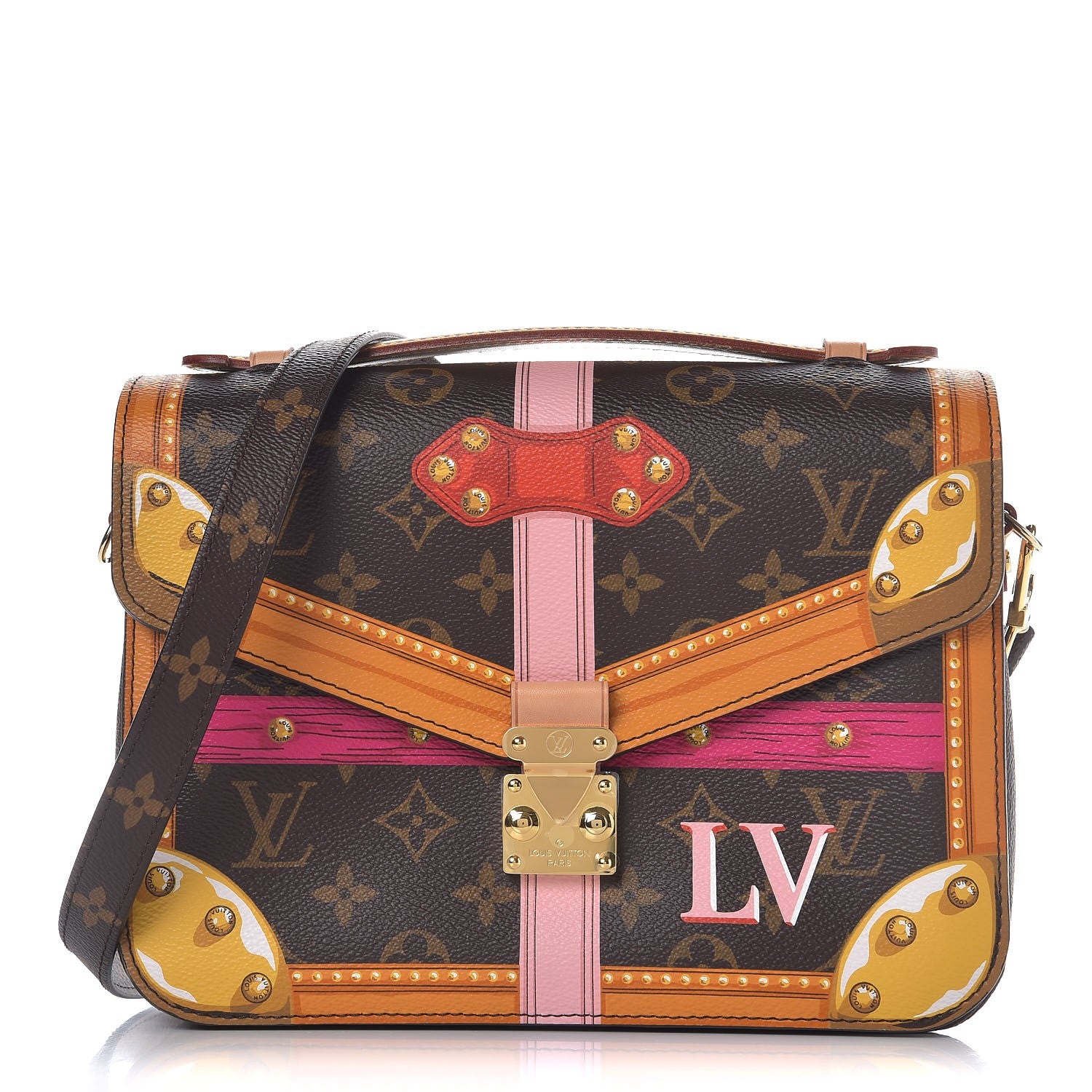 Louis Vuitton Monogram Summer Trunks Pochette Metis 1 of 7