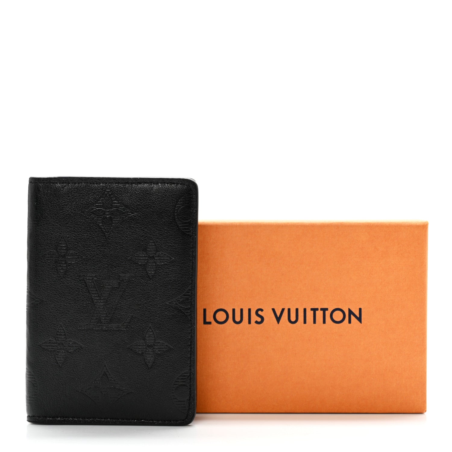 Louis Vuitton Calfskin Monogram Shadow Pocket Organizer Black 8 of 8