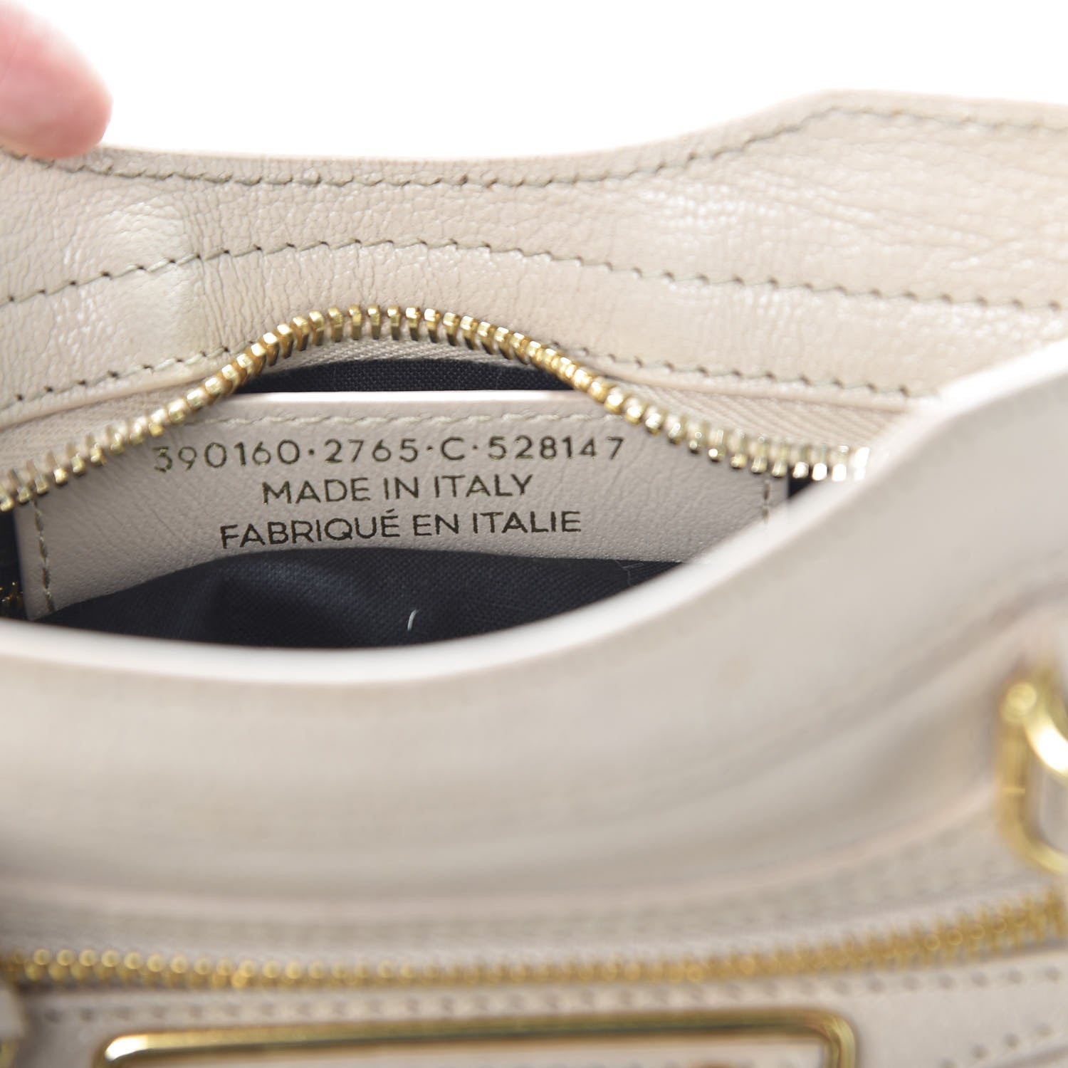 Balenciaga Chevre Gold Metallic Edge Hardware Mini City Beige Praline 8 of 9