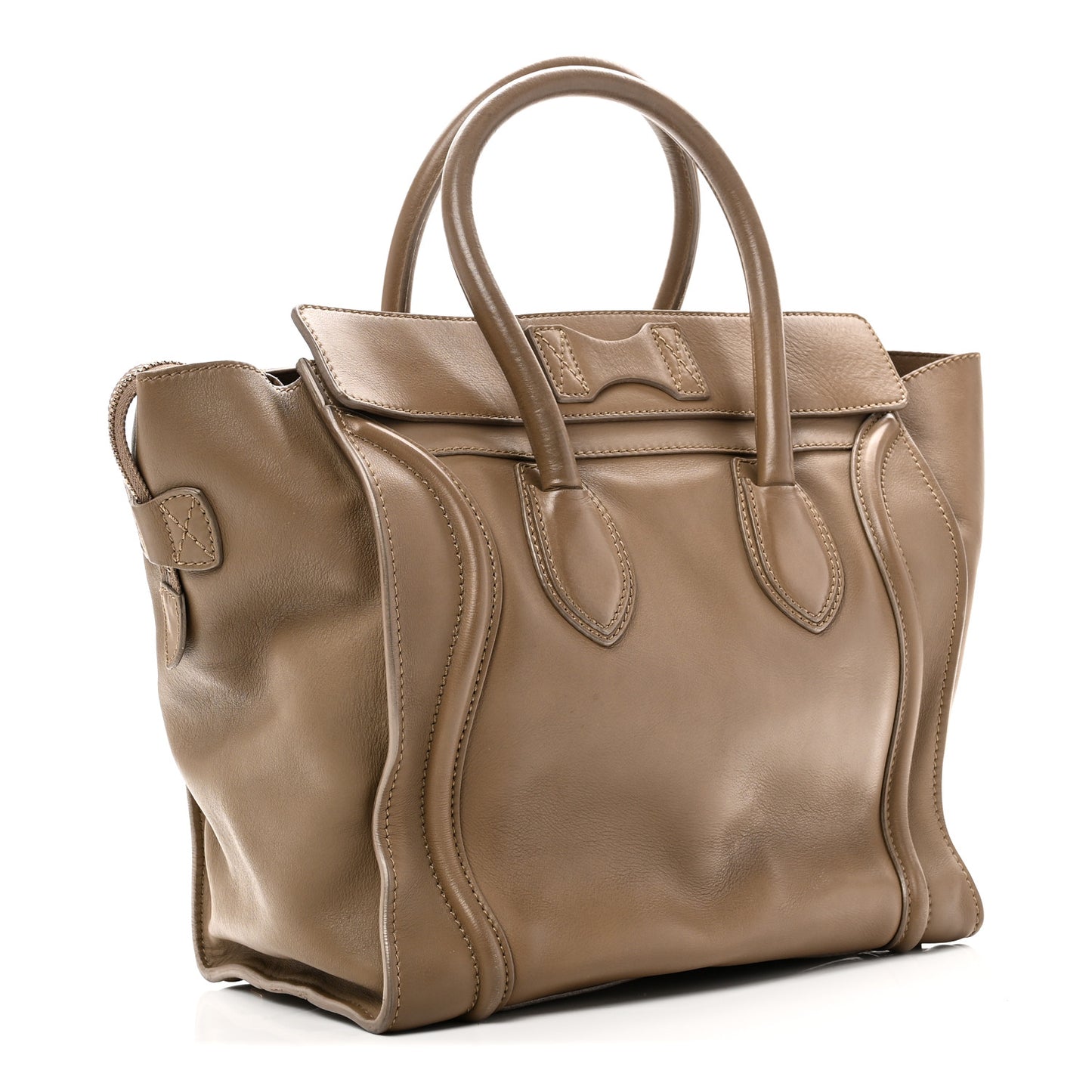 Smooth Calfskin Mini Luggage Camel