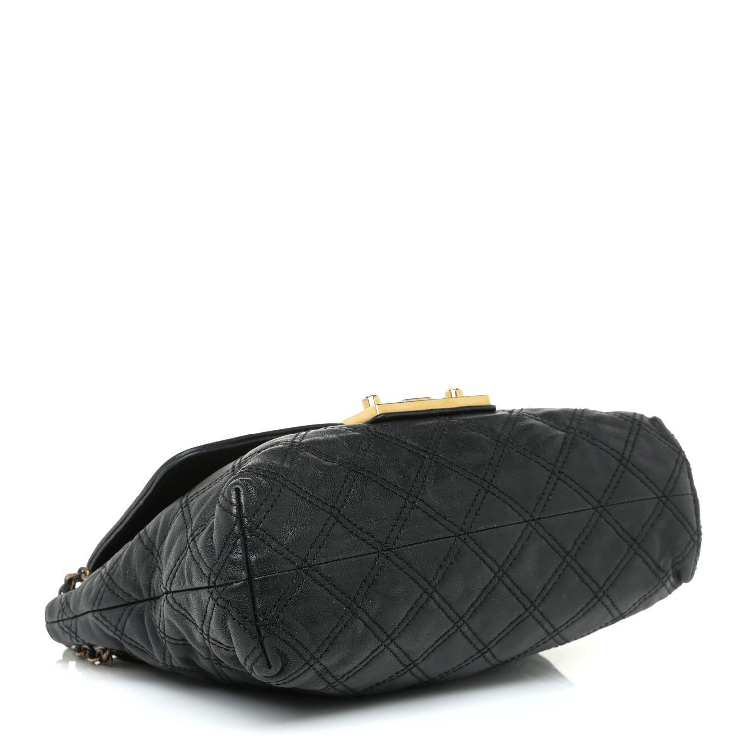 Marc Jacobs Lacquered Lambskin Baroque The Large Single Flap Black 3 of 13