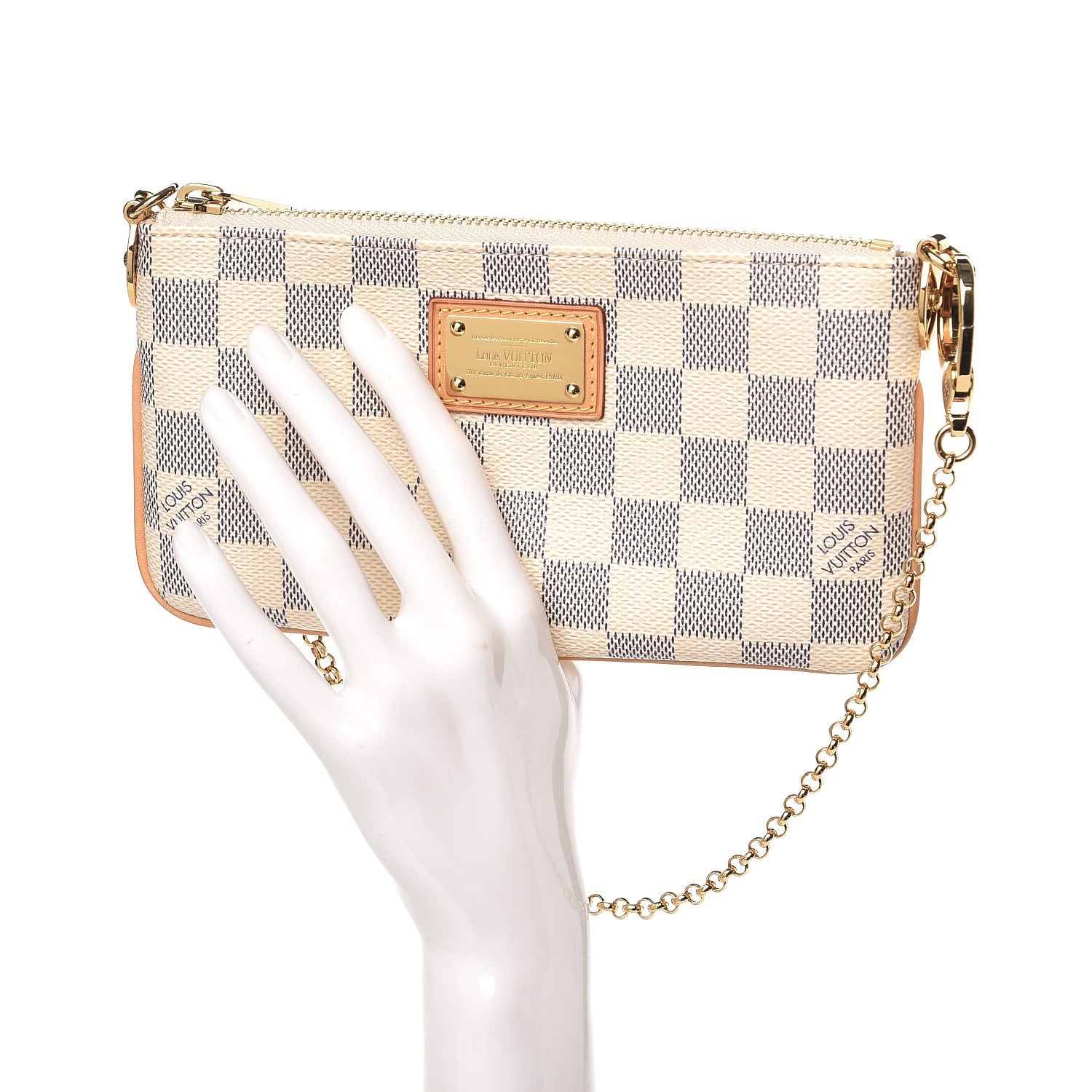 Louis Vuitton Damier Azur Pochette Milla MM 2 of 7