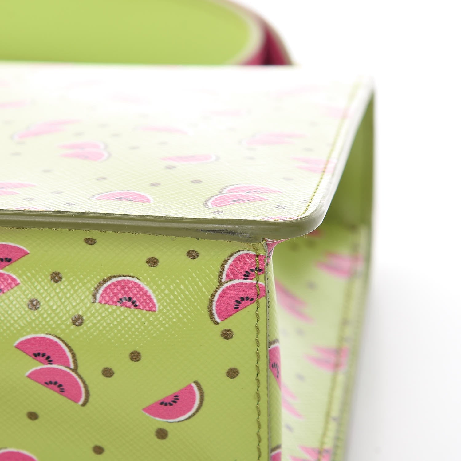 Prada Saffiano Watermelon Print Shoulder Bag Erba 10 of 11