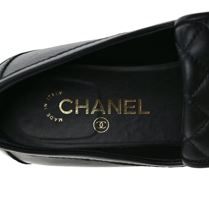 Chanel Lambskin Quilted CC Turnlock Loafers 39.5 Black 7 of 12