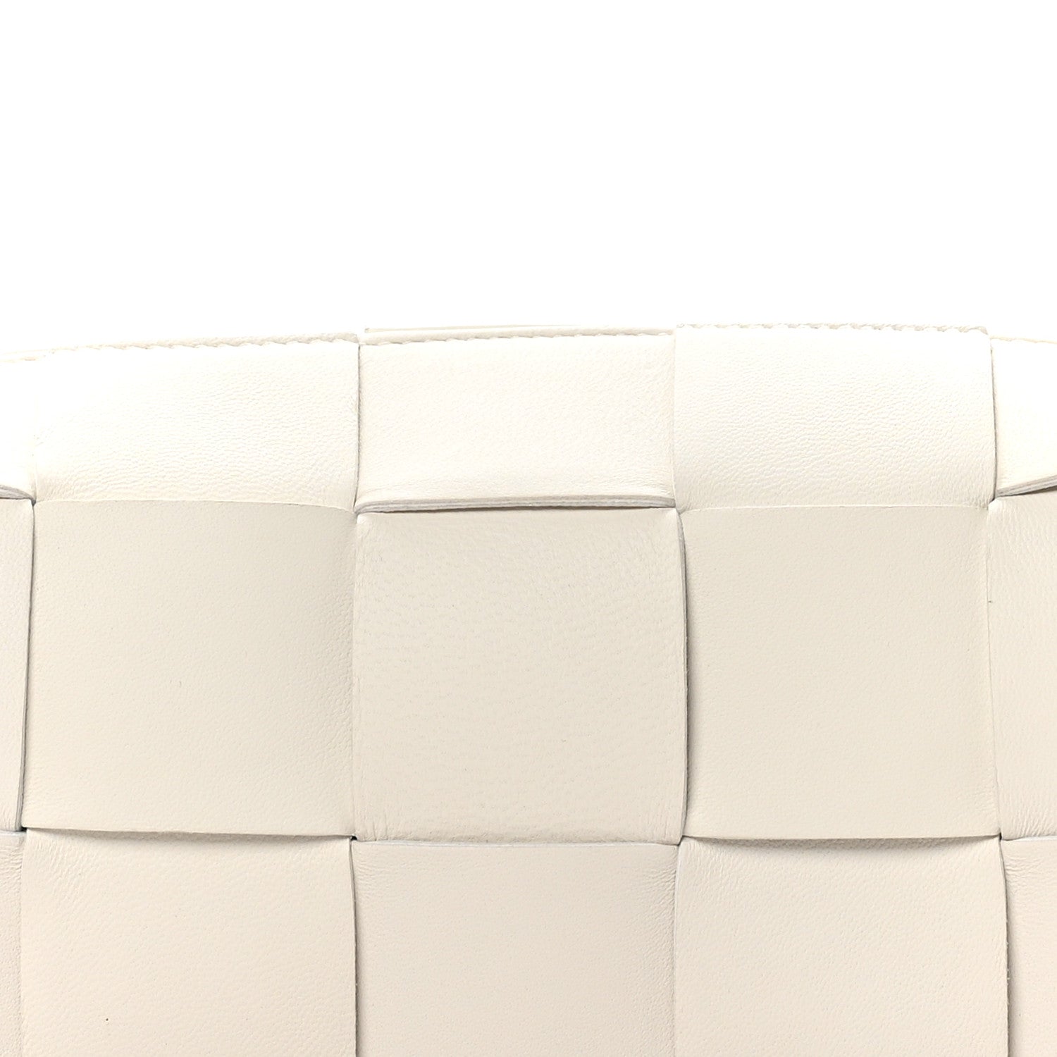 Bottega Veneta Lambskin Maxi Intrecciato Small Brick Cassette Bag White 7 of 9