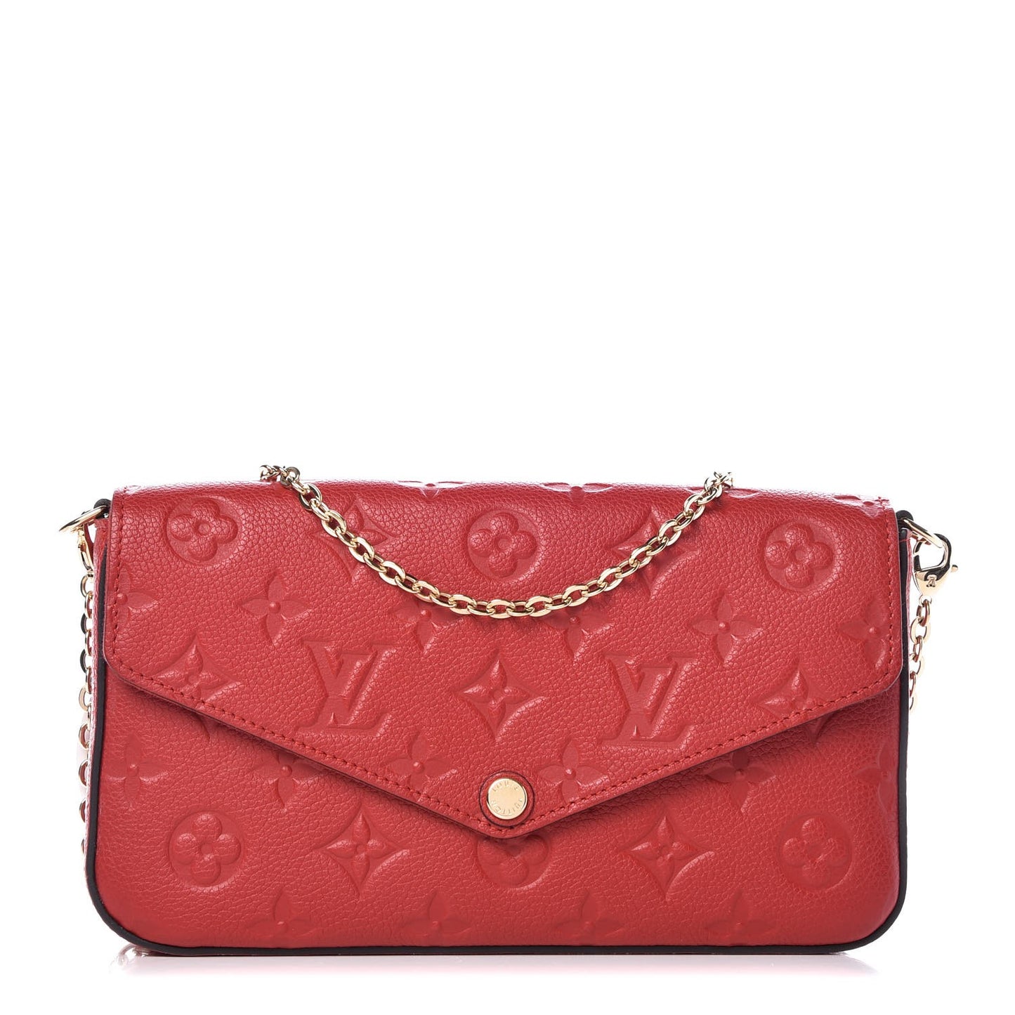 Empreinte Pochette Felicie Chain Wallet Cherry