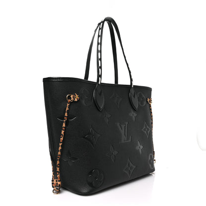 Louis Vuitton Empreinte Monogram Giant Wild At Heart Neverfull MM Black 3 of 8