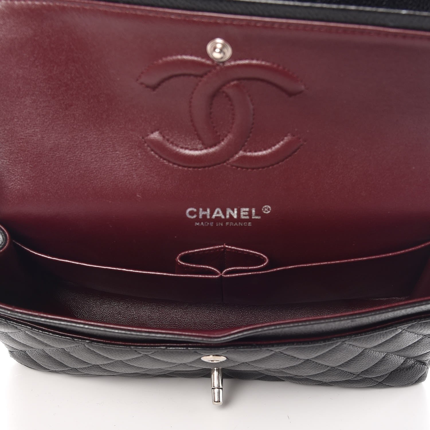Chanel Caviar Quilted Medium Double Flap Black 6 of 12