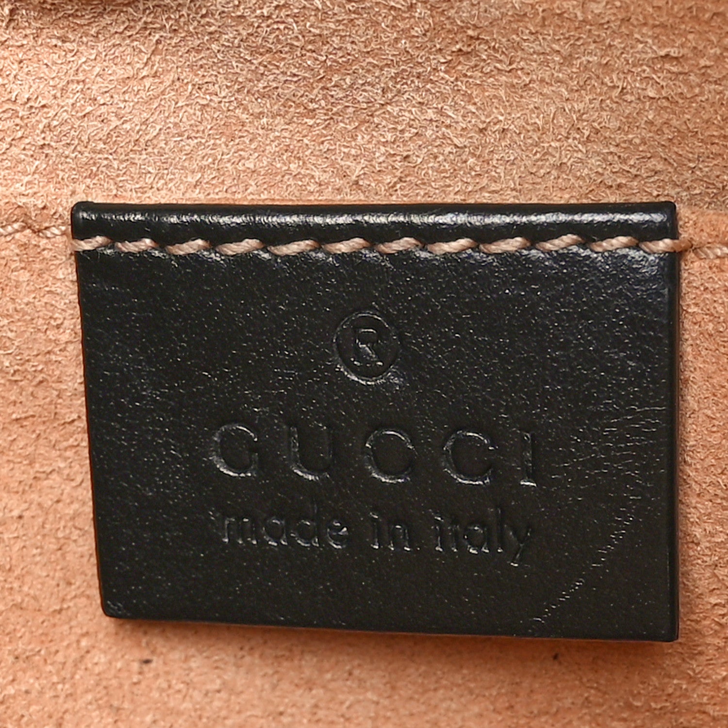 Gucci Calfskin Matelasse Mini GG Marmont Chain Shoulder Bag Black 5 of 11