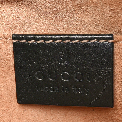 Gucci Calfskin Matelasse Mini GG Marmont Chain Shoulder Bag Black 5 of 11