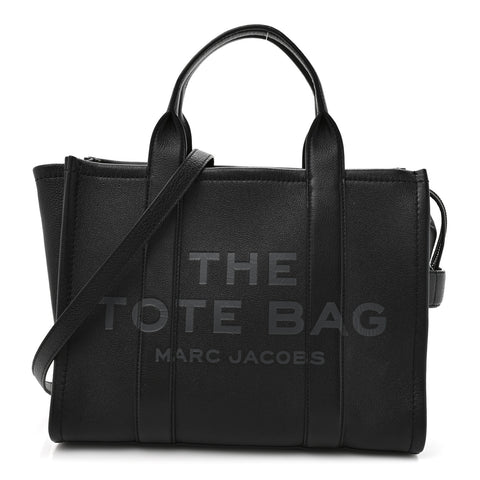 Grained Calfskin Medium The Tote Bag Black