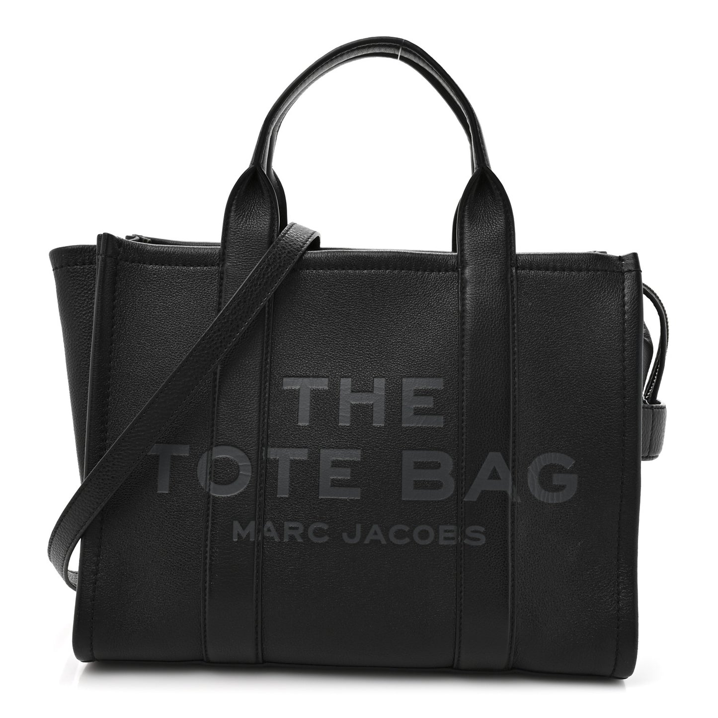 Grained Calfskin Medium The Tote Bag Black