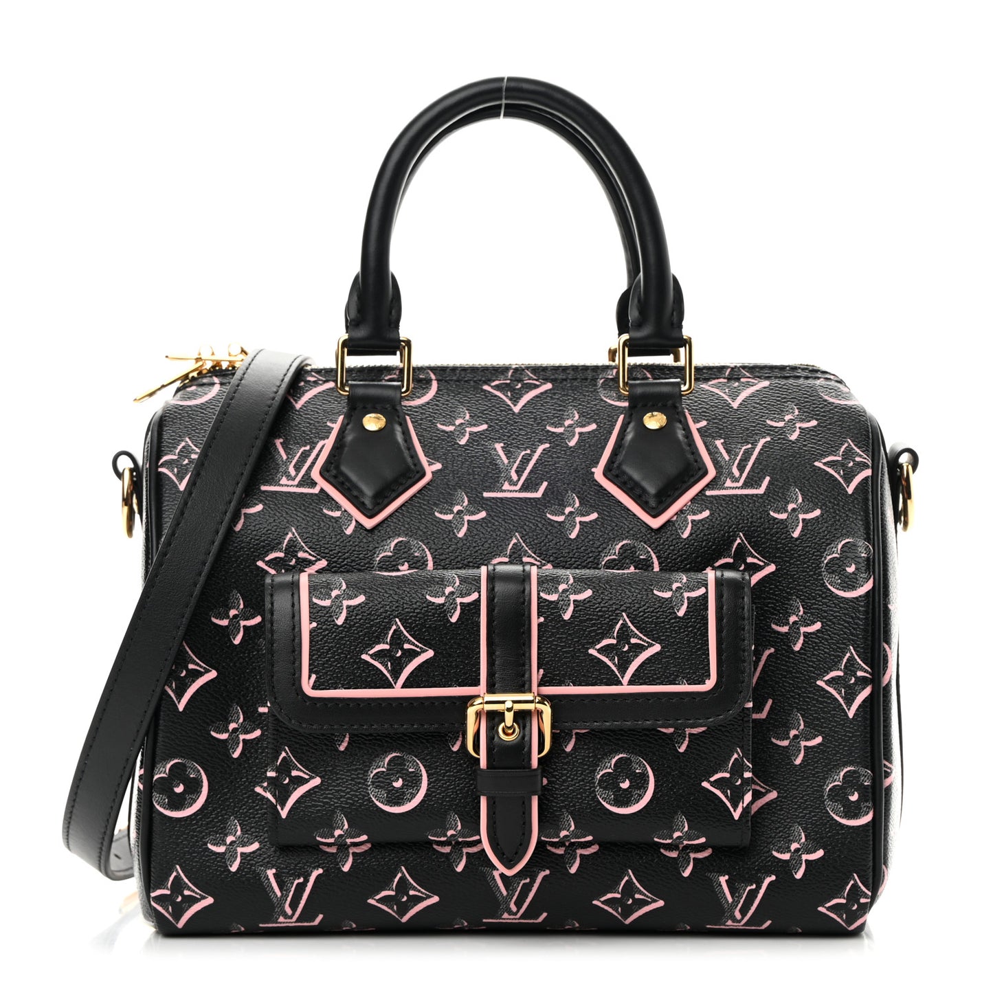 Monogram Fall for You Speedy Bandouliere 25 Black